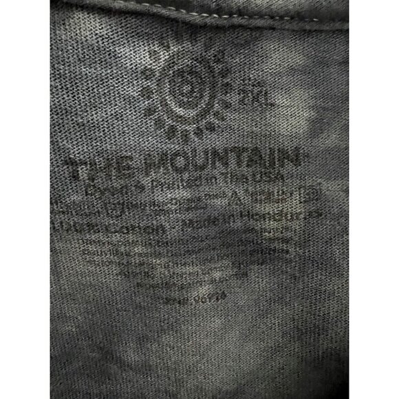 The Mountain Gray Tie Dye Eagle US Flag Graphic T-Shirt 2XL Stretch Patriotic - Picture 6 of 6